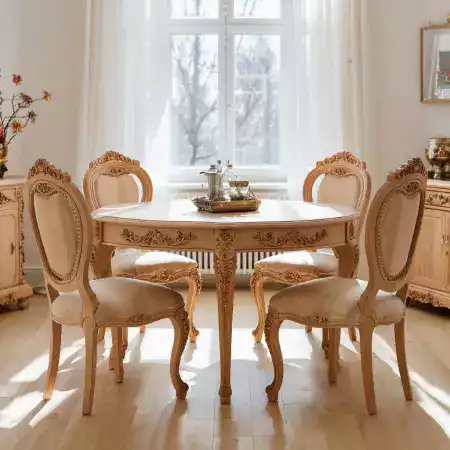 Console table made from sheesham wood with carved drawer fronts and traditional diamond pattern along table edge finished with natural oil