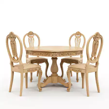 Compact four seater sheesham dining set with diamond border pattern perfect for small apartments weighing approximately ninety five kilograms complete